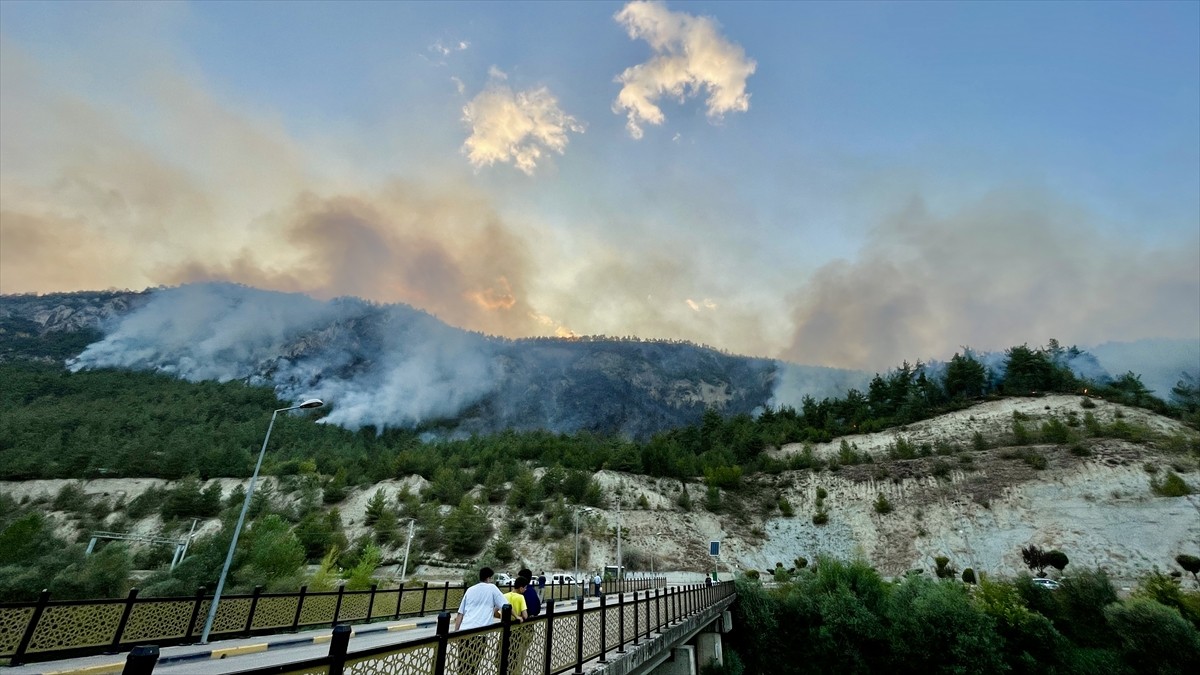 Karabük'te ormanlık alanda çıkan ve önceki gün kontrol altına alındıktan sonra yeniden başlayan...