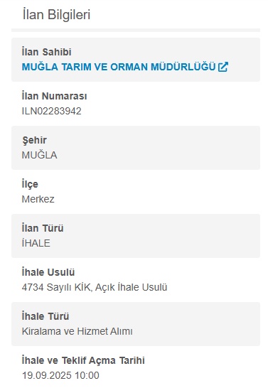 Kayseri ve Muğla'da dev kamu ihaleleri EKAP'ta açıldı