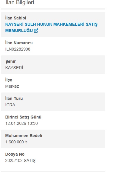 Kocaeli ve Kayseri'de 2+1 Daireler KDV'den Muaf İcradan Satışta