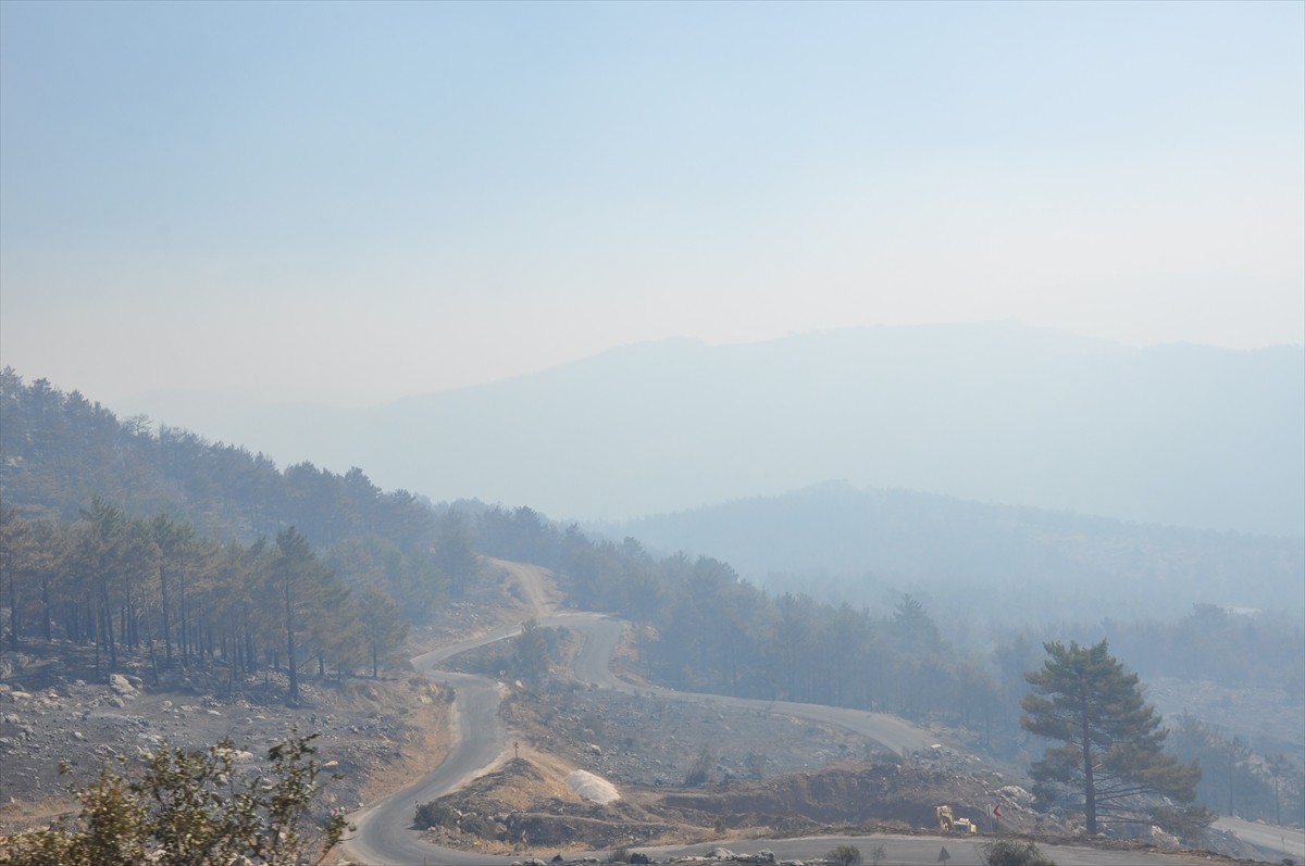 Mersin'in Silifke ilçesindeki orman yangınına havadan ve karadan müdahaleye devam ediliyor.