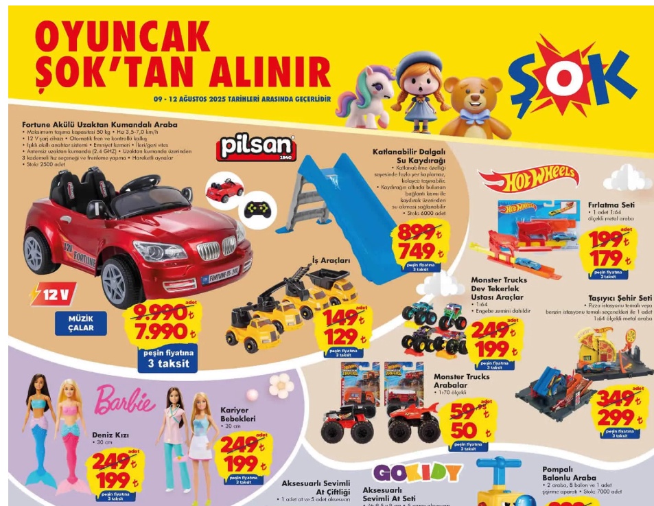 ŞOK'ta 2.000 TL Düşecek! Tatilde çocuklar şenlenecek