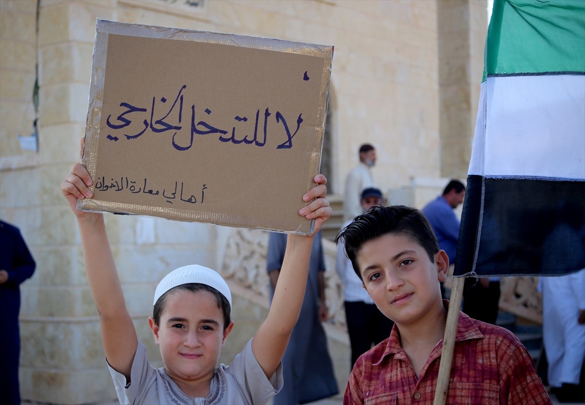 Suriye'nin kuzeyindeki İdlib'de yaşayan Dürziler, Süveyda'nın bölünmesini isteyenlere karşı...