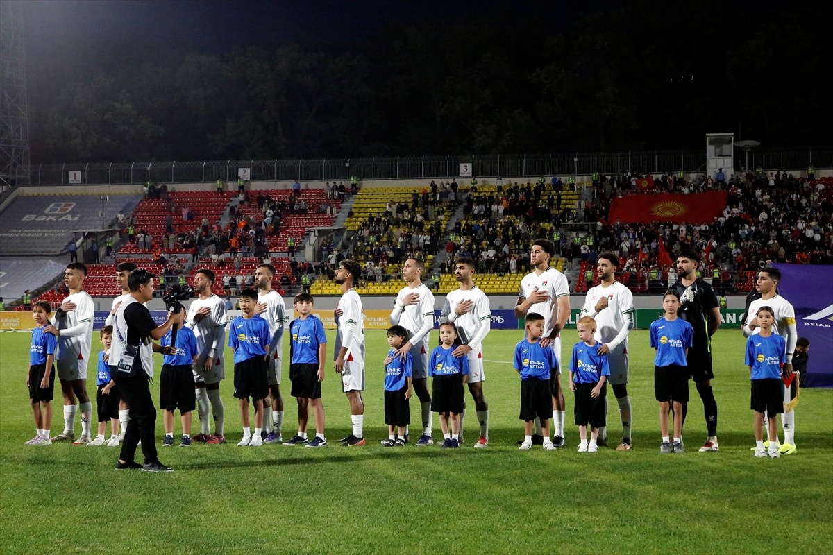 2026 23 Yaş Altı Asya Kupası Eleme Grubu maçında Kırgızistan ile Filistin, Bişkek'teki Dolon...