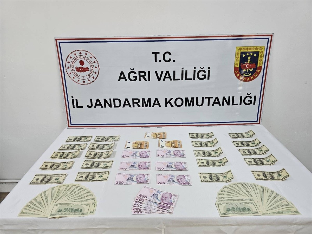 Ağrı'da sahte dolar, avro ve Türk lirasıyla yakalanan şüpheli gözaltına alındı. Üzerinden sahte 6...