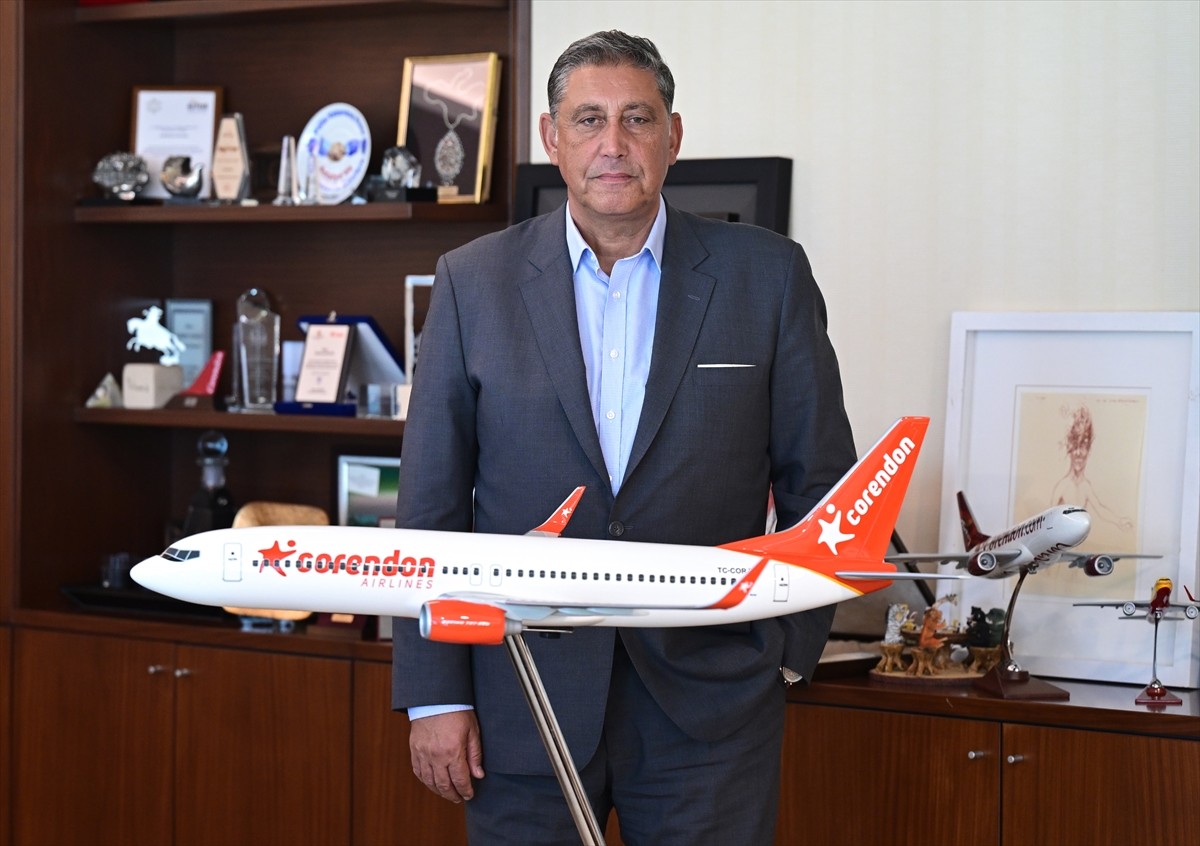 Corendon Airlines Yönetim Kurulu Başkanı ve Üst Yöneticisi (CEO) Yıldıray Karaer, AA muhabirine...