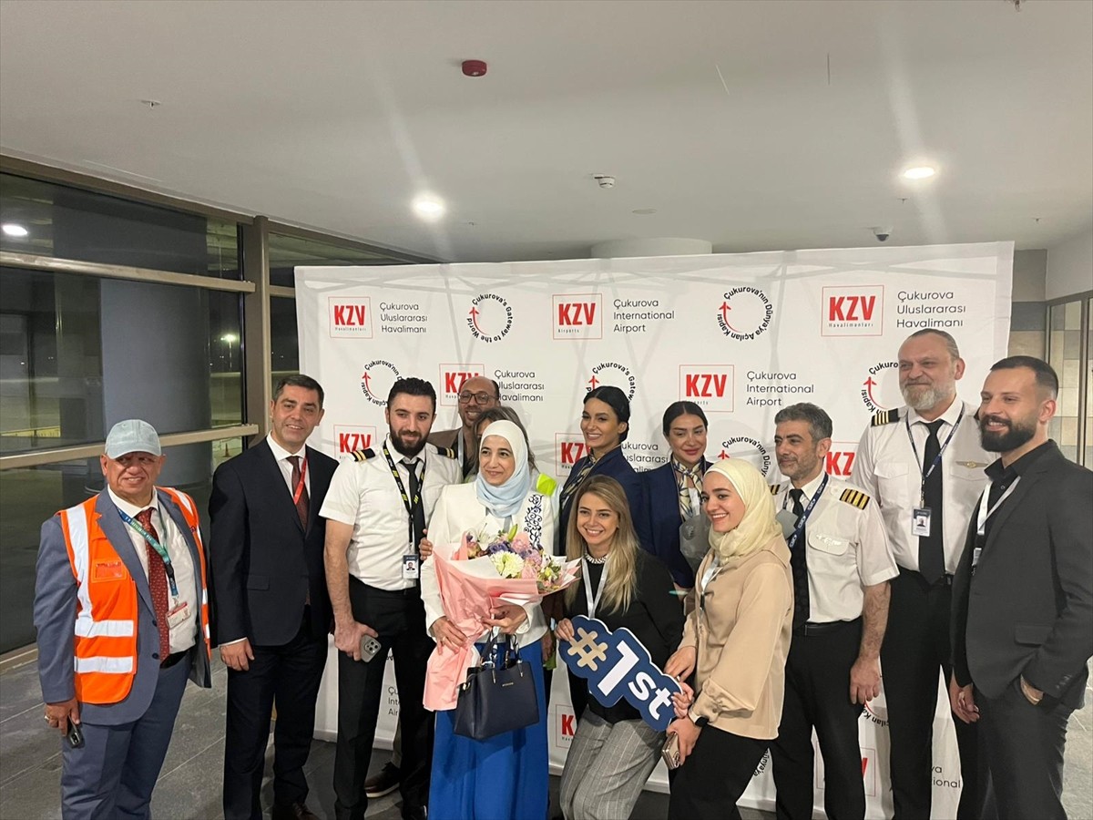 Çukurova Uluslararası Havalimanı ile Suriye'nin başkenti Şam arasında direkt uçuş seferleri...