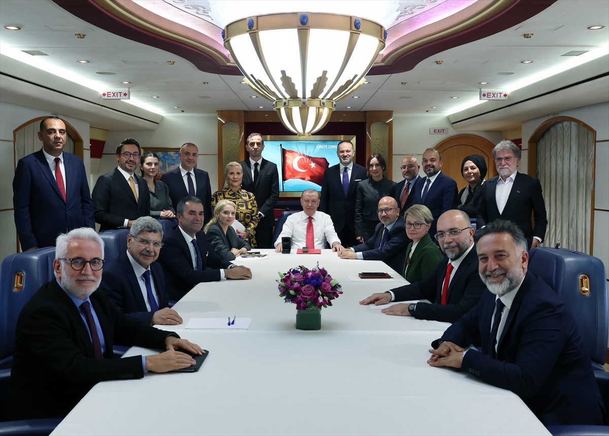 Cumhurbaşkanı Recep Tayyip Erdoğan, Amerika Birleşik Devletleri'nin (ABD) New York kentindeki...