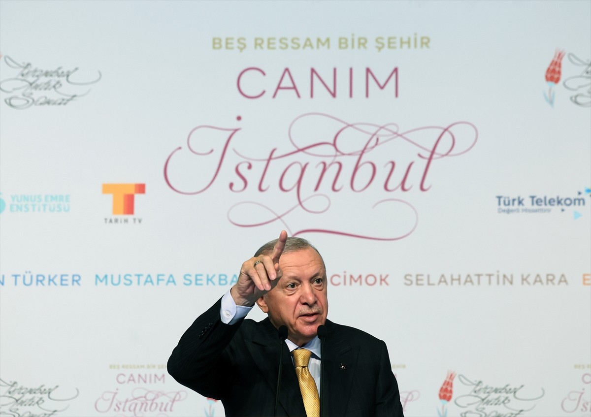 Cumhurbaşkanı Recep Tayyip Erdoğan, Cumhurbaşkanlığı Kültür Sanat Büyük Ödülü sahibi koleksiyoner...