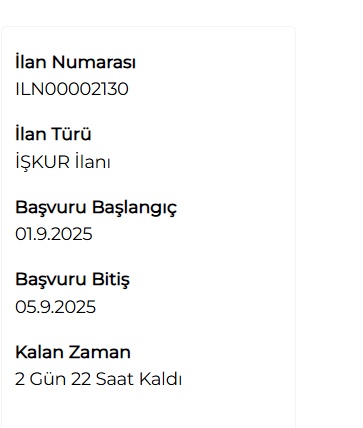 İŞKUR'da Son 3 Gün: Bursa KPSS'siz Marangoz ve Ankara Engelli Alımları