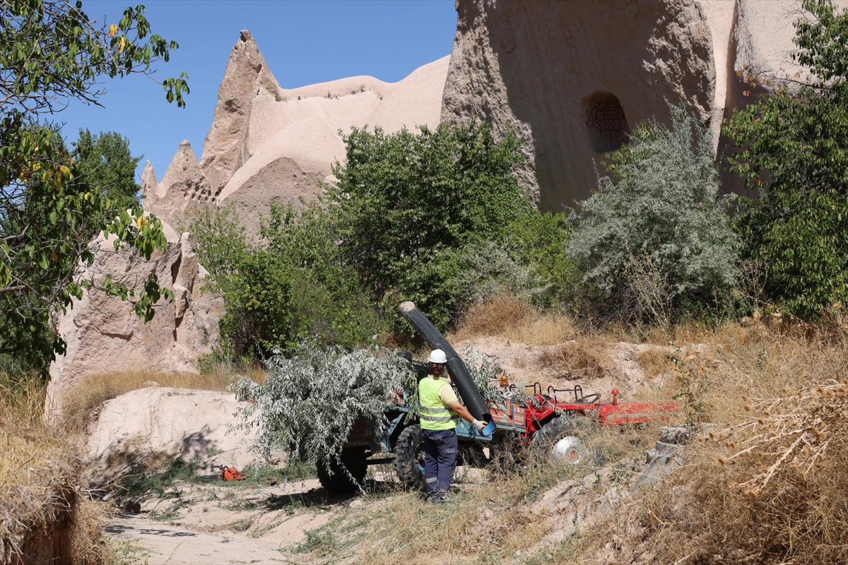 Kapadokya Alan Başkanlığı, turistlerin uğrak noktası vadilerde doğal dokunun korunması amacıyla...