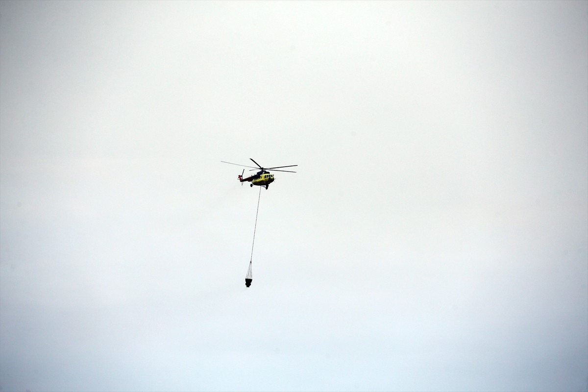 Kastamonu-Karabük sınırındaki iki orman yangınını söndürme çalışmaları sürüyor.
