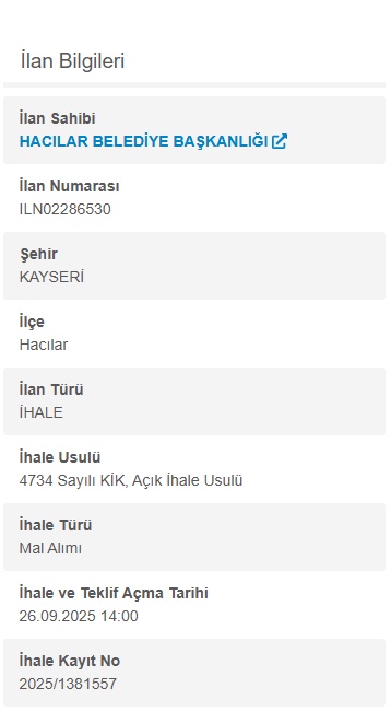 Kayseri'de Milyonluk İhaleler: Hacılar'da 50.000 m² Parke, Melikgazi'de 2 Yeni Eczane