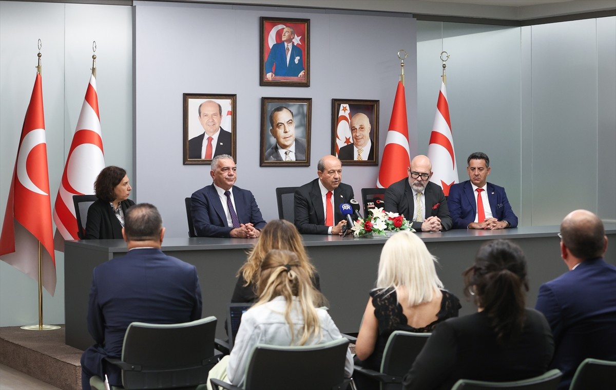 Kuzey Kıbrıs Türk Cumhuriyeti (KKTC) Cumhurbaşkanı Ersin Tatar, ABD'nin New York kentinde BM Genel...