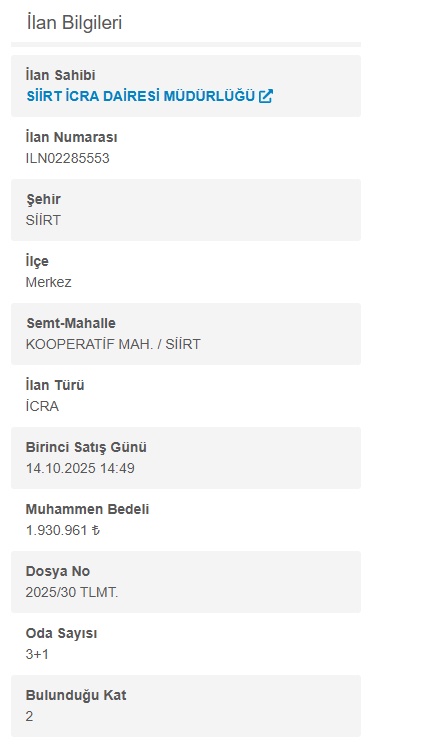 Siirt'te İcradan Satılık: 2024 Volkswagen Taigo ve Merkezde 3+1 Daire