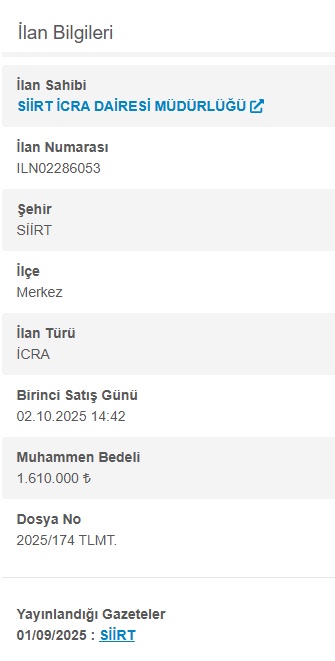 Siirt'te İcradan Satılık: 2024 Volkswagen Taigo ve Merkezde 3+1 Daire