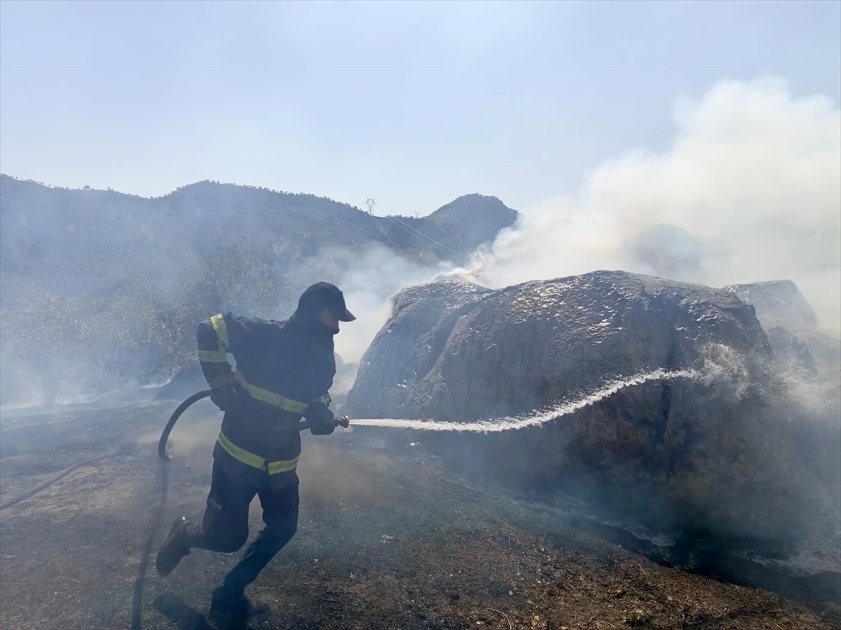 Şırnak'ta samanlık ve ahırda çıkan yangın itfaiye ekipleri tarafından söndürüldü.
