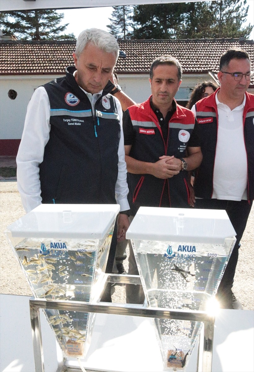 Tarım ve Orman Bakanlığı Balıkçılık ve Su Ürünleri Genel Müdürü Turgay Türkyılmaz, Bolu Gölköy'de...