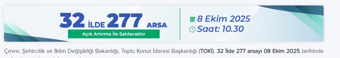 TOKİ'den Tarihi Fırsat: 32 İlde 281 Arsa ve İş Yeri — Peşin Alımlarda %15 İndirim