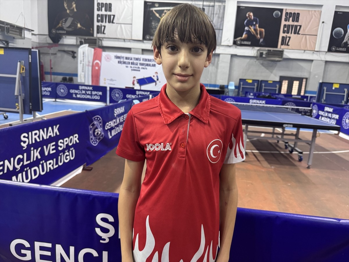 Türkiye Masa Tenisi Federasyonu organizasyonunda Şırnak'ta yapılan Küçükler Bölge Şampiyonası...