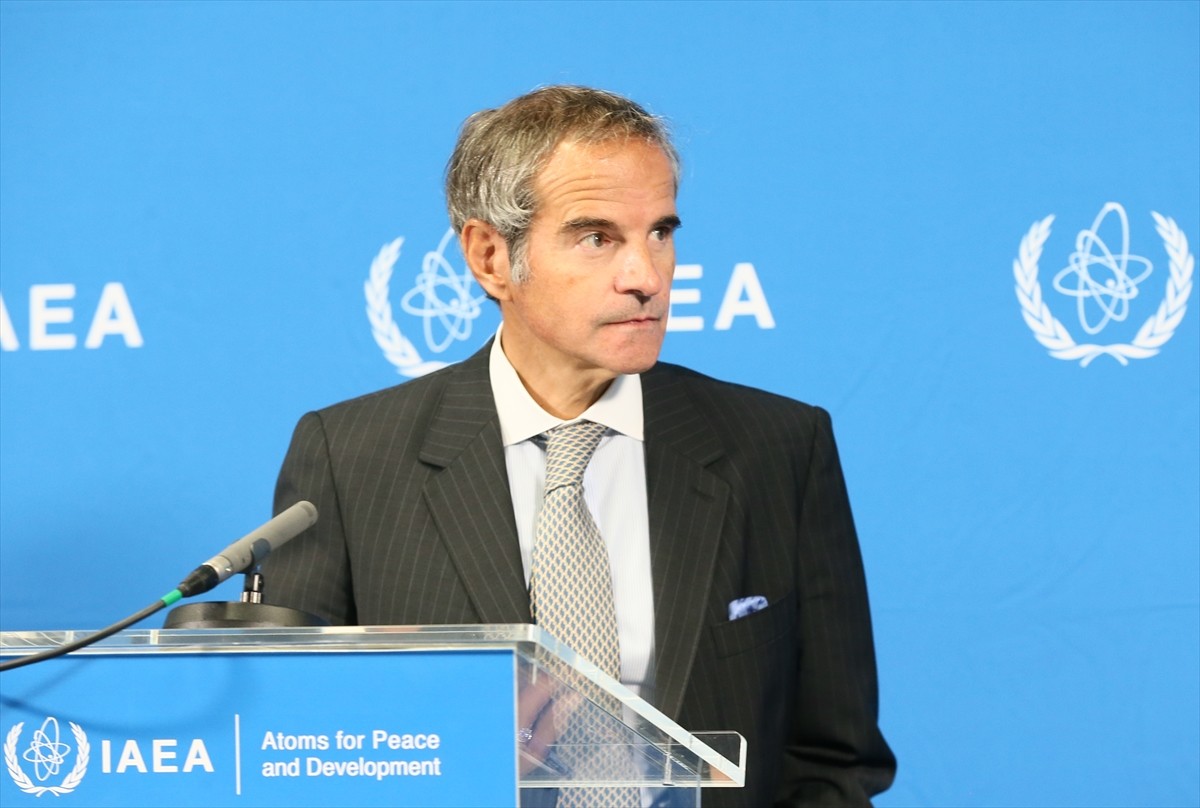 Uluslararası Atom Enerjisi (UAEA) Başkanı Rafael Mariano Grossi, UAEA Yönetim Kurulu toplantısının...