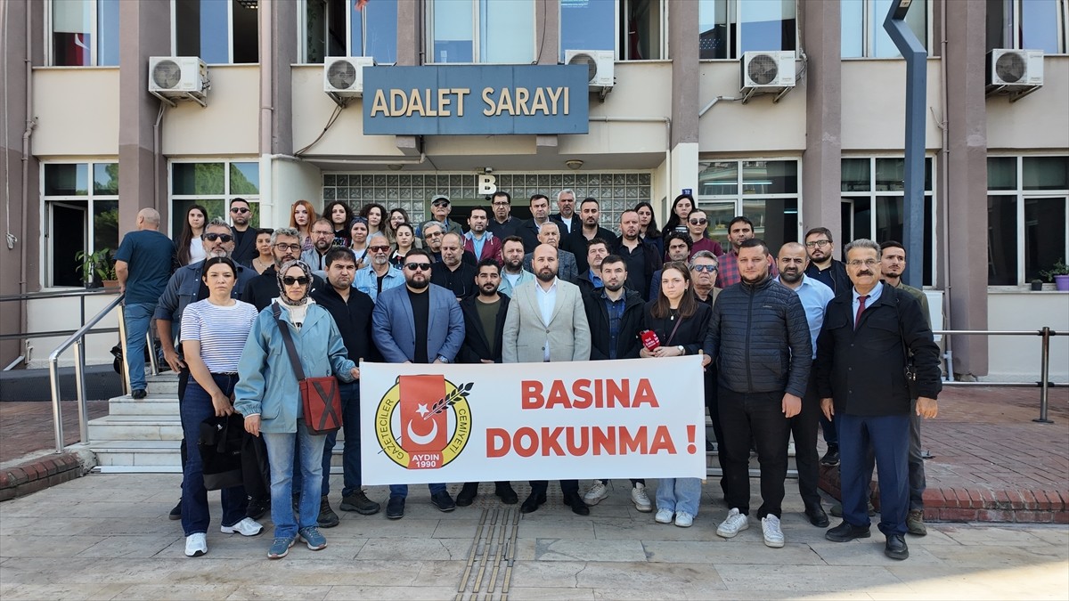 Aydın'da gazeteciler, trafik kazasını haberleştirmek isteyen meslektaşlarının darbedilmesine tepki...