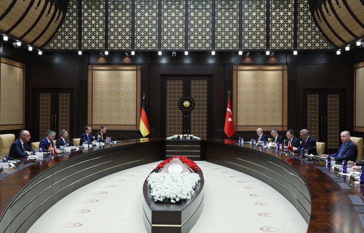 Cumhurbaşkanı Recep Tayyip Erdoğan ve Almanya Başbakanı Friedrich Merz, Cumhurbaşkanlığı...