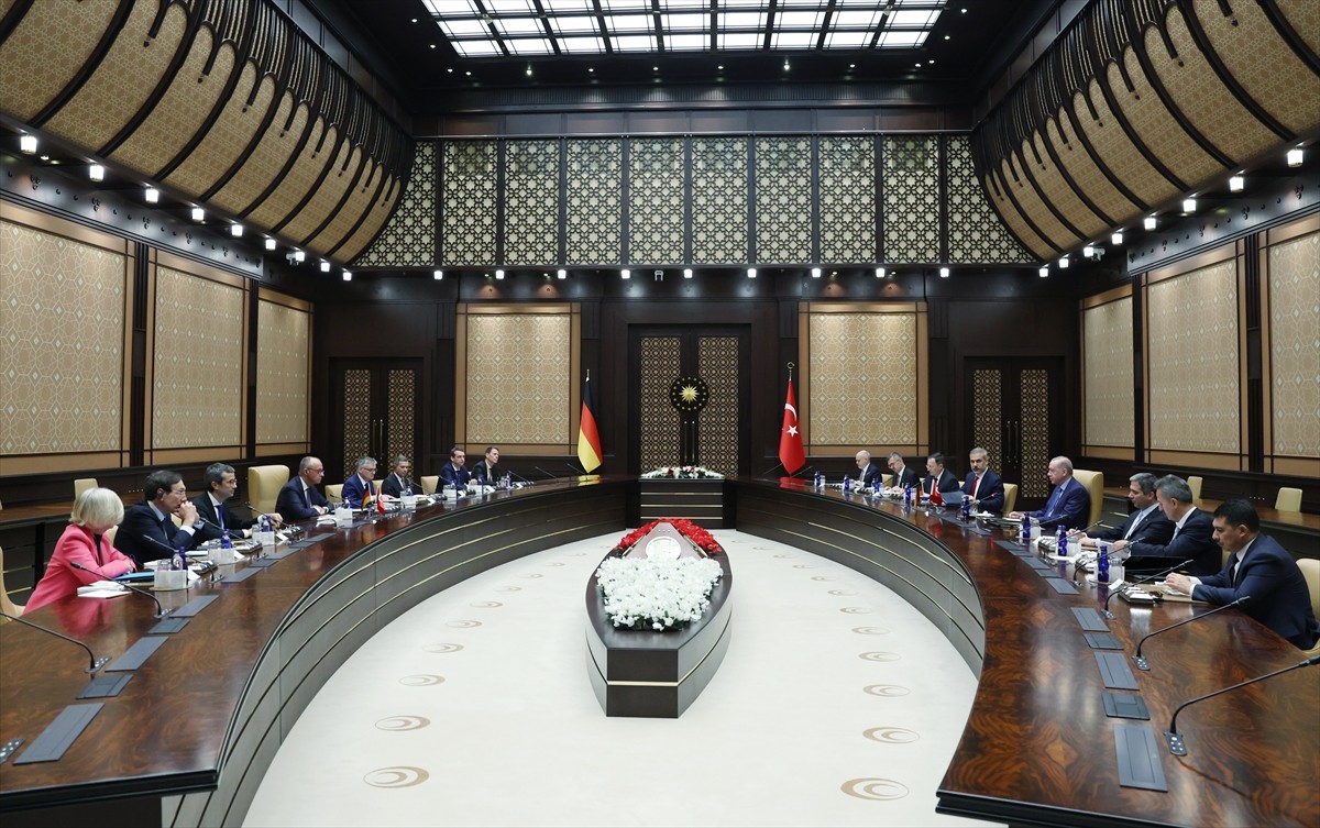 Cumhurbaşkanı Recep Tayyip Erdoğan ve Almanya Başbakanı Friedrich Merz, Cumhurbaşkanlığı...