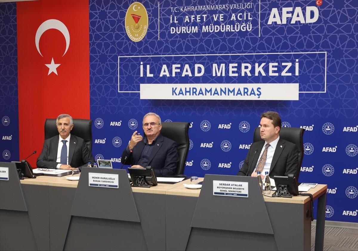 İçişleri Bakan Yardımcısı Münir Karaloğlu, Kahramanmaraş'ta İl Afet Koordinasyon Toplantısı'na...