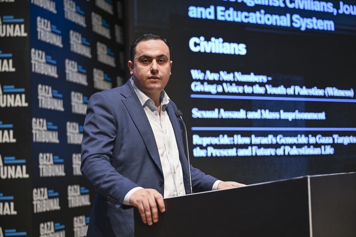 İstanbul Üniversitesi Prof. Dr. Cemil Birsel Konferans Salonu’nda düzenlenen "Gazze Mahkemesi:...