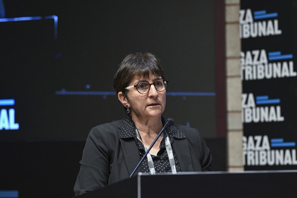 İstanbul Üniversitesi Prof. Dr. Cemil Birsel Konferans Salonu’nda düzenlenen "Gazze Mahkemesi:...