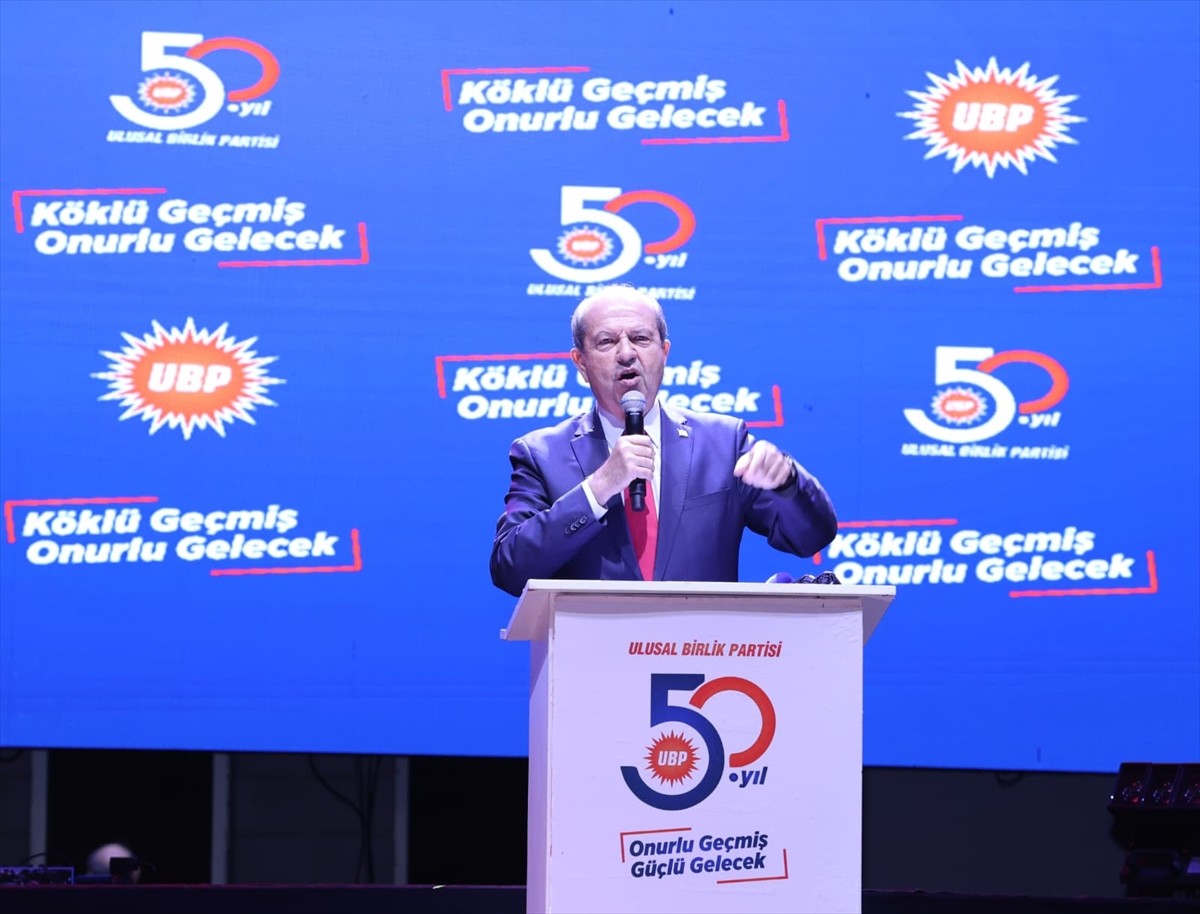 Kuzey Kıbrıs Türk Cumhuriyeti'nde (KKTC) Ulusal Birlik Partisinin (UBP) 50. kuruluş yıl dönümü...