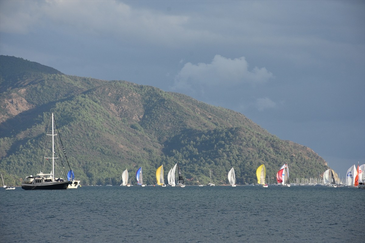 Muğla'nın Marmaris ilçesinde düzenlenen 36. Uluslararası Marmaris Yarış Haftası'nın ikinci gününde...