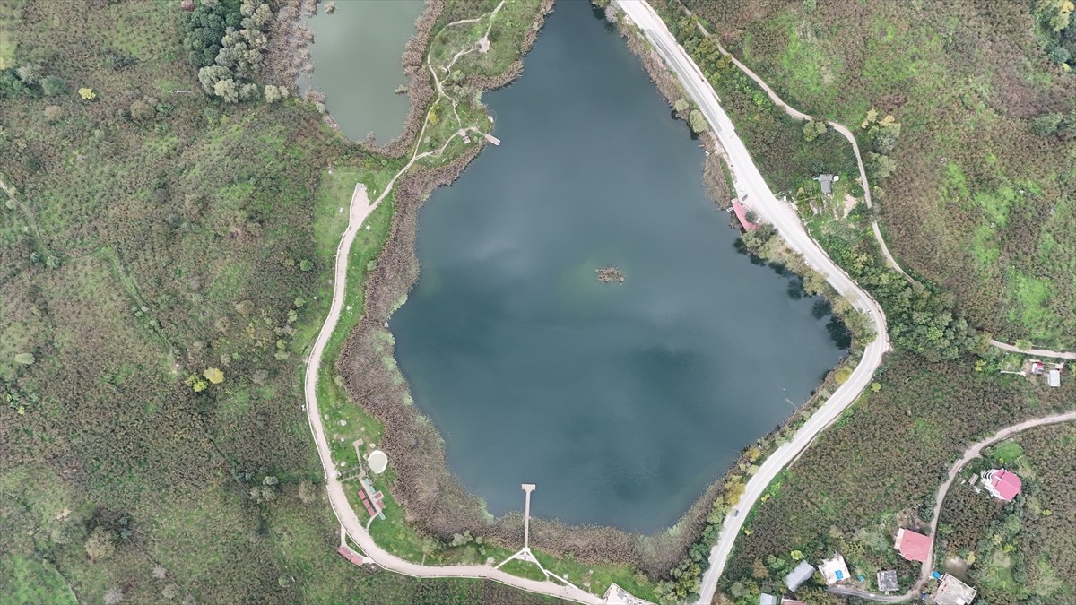 Ordu'da 2024'de yapılan iyileştirme çalışmalarıyla turizme kazandırılan Gaga Gölü, ocak-eylül...