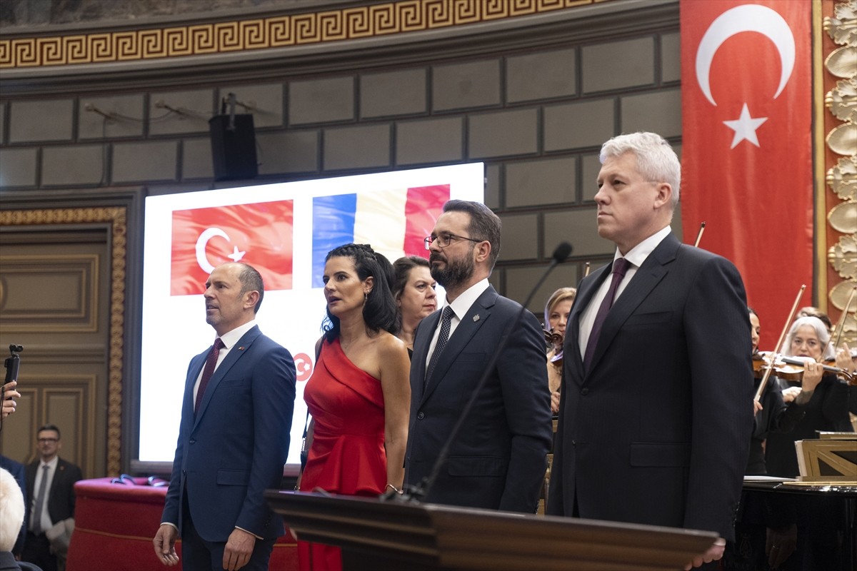 Romanya'nın başkenti Bükreş'te, Türkiye Cumhuriyeti'nin 102'nci yıl dönümü dolayısıyla resepsiyon...