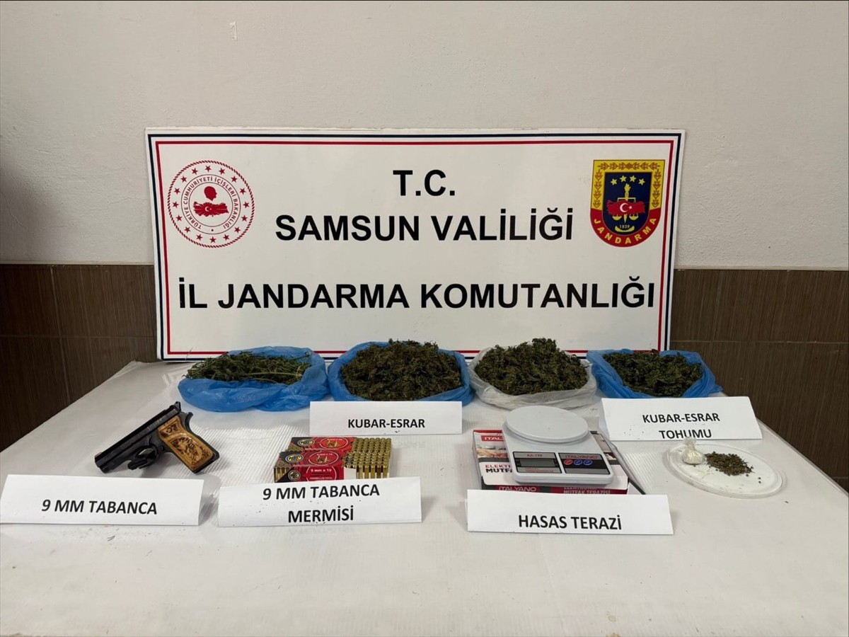 Samsun'un Çarşamba ilçesinde düzenlenen uyuşturucu ve kaçakçılık operasyonunda 2 şüpheli gözaltına...