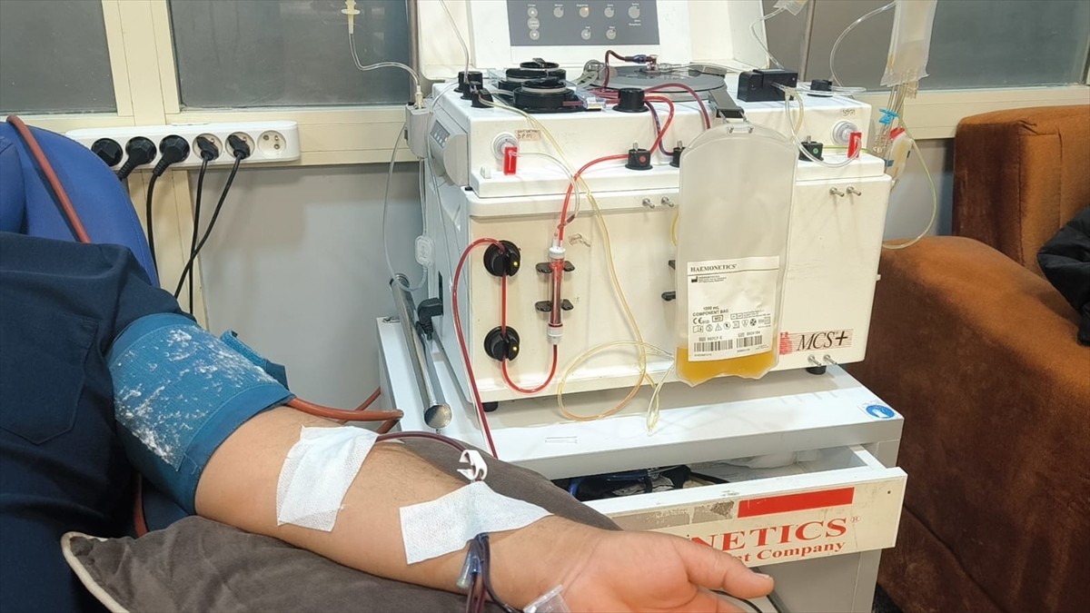 Siirt'te tedavi gören lösemi hastası kız çocuğu ihtiyacı olan trombosite (kanda pıhtı oluşturan ve...