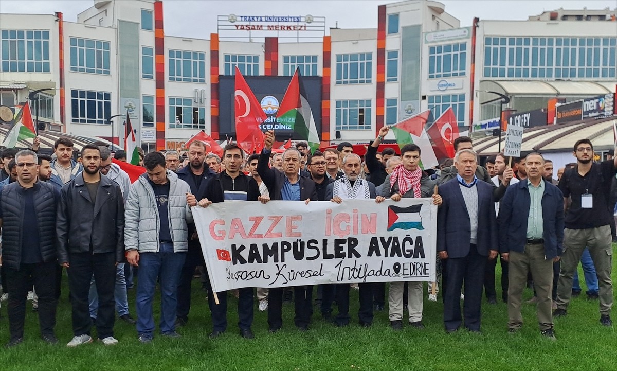 Trakya Üniversitesi'nde (TÜ), Özgürlük Filosu Koalisyonu'na destek amacıyla "Gazze İçin Umut...
