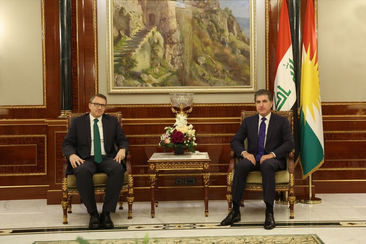 Türkiye’nin Bağdat Büyükelçisi Anıl Bora İnan, Irak Kürt Bölgesel Yönetimi (IKBY) Başkanı Neçirvan...
