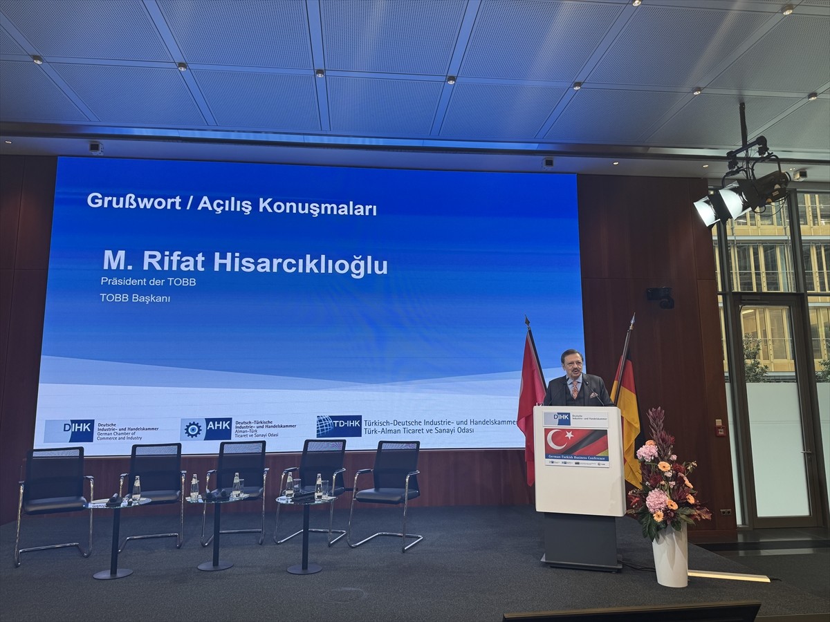 Türkiye Odalar ve Borsalar Birliği (TOBB) Başkanı Rifat Hisarcıklıoğlu, Almanya'nın başkenti...