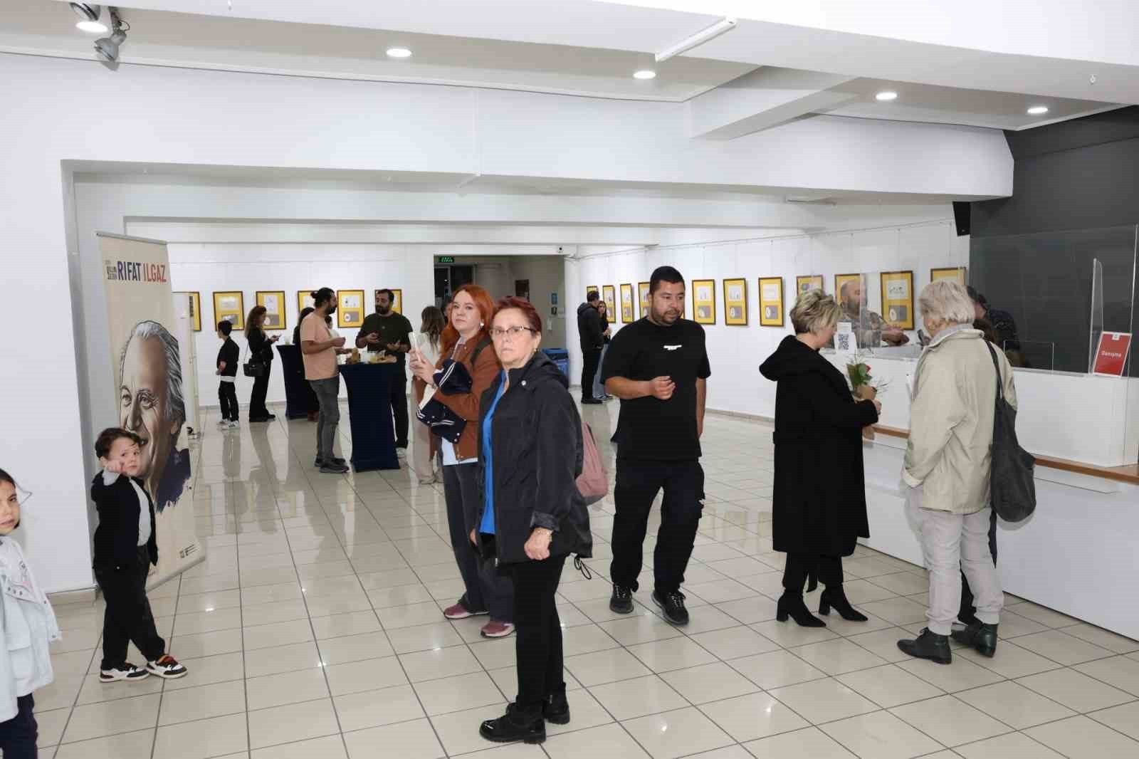 'YILIN YAZARI RIFAT ILGAZ' ETKİNLİKLERİ ÇERÇEVESİNDE DÜZENLENEN KARİKATÜR ATÖLYESİ SERGİSİ AÇILDI....