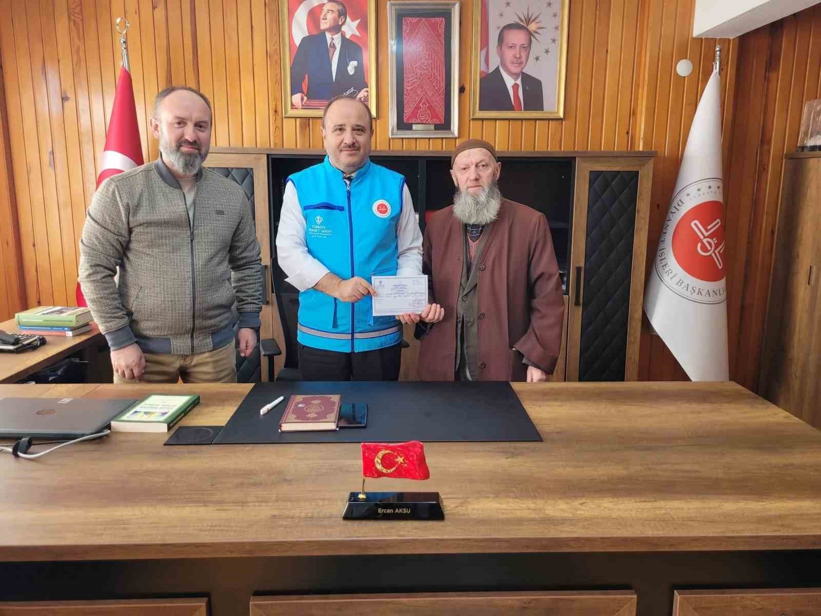 80 YAŞINDAKİ HAYIRSEVERDEN GAZZE İÇİN DESTEK