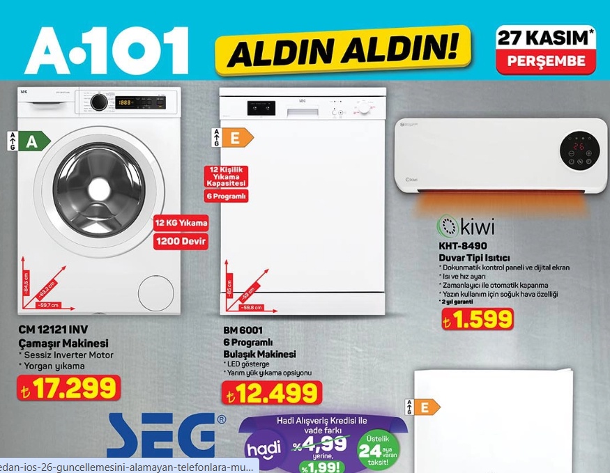 A101 27 Kasım 2025 Kataloğu: SEG ve Kış Fırsatları