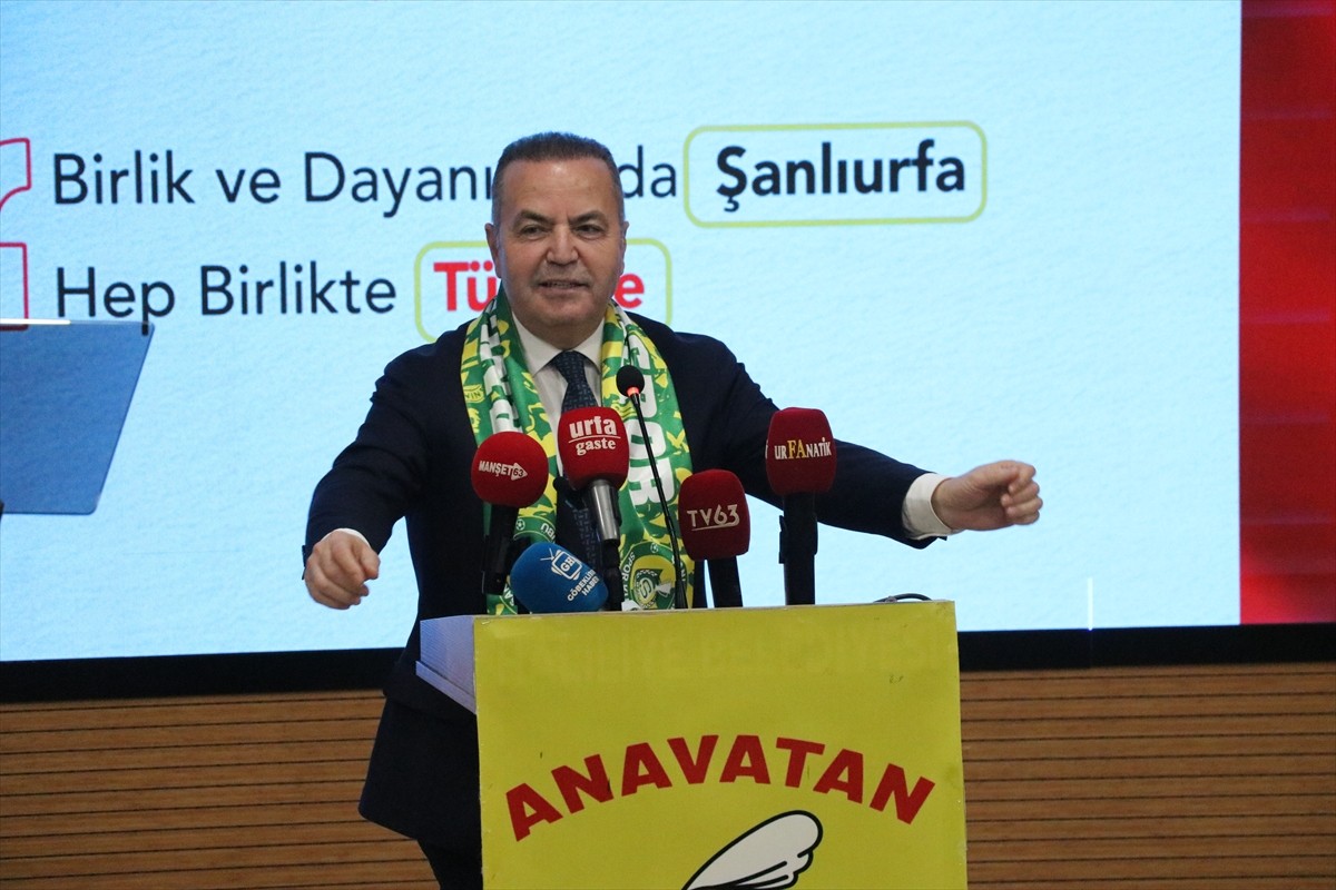 Anavatan Partisi Genel Başkanı İbrahim Çelebi, Şanlıurfa'da düzenlenen "Milli Birlik, Güçlü...