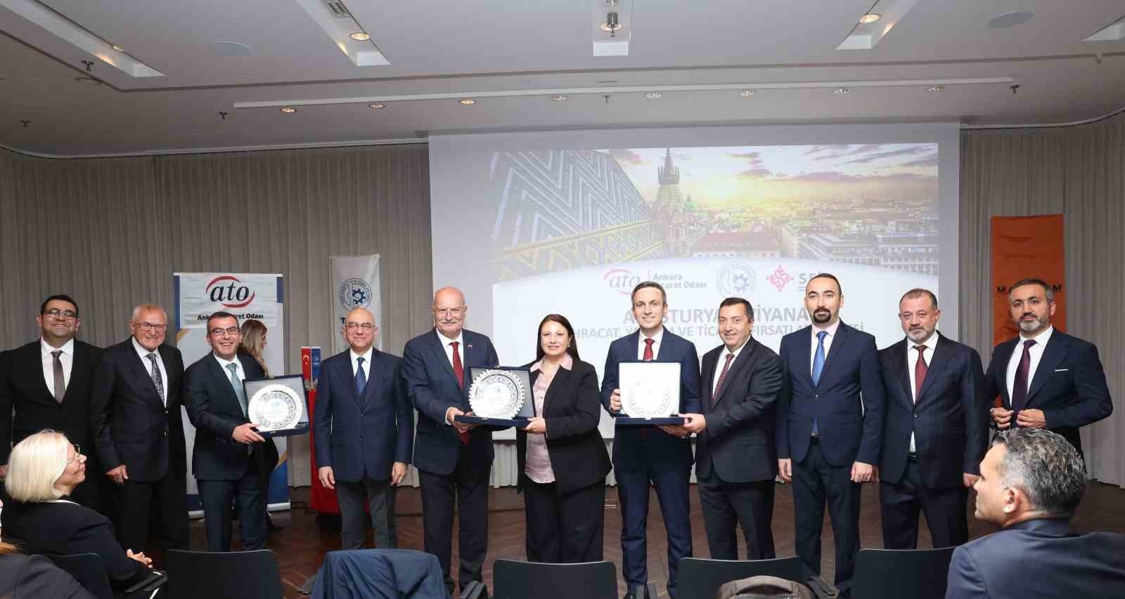 ANKARA TİCARET ODASI (ATO) YÖNETİM KURULU BAŞKANI GÜRSEL BARAN, AVUSTURYA’NIN BAŞKENTİ VİYANA’DA...