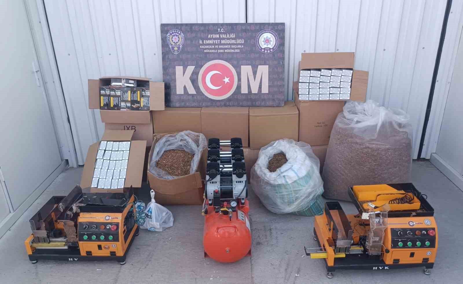 AYDIN İL EMNİYET MÜDÜRLÜĞÜ KAÇAKÇILIK VE ORGANİZE SUÇLARLA MÜCADELE (KOM) ŞUBE MÜDÜRLÜĞÜ EKİPLERİ...