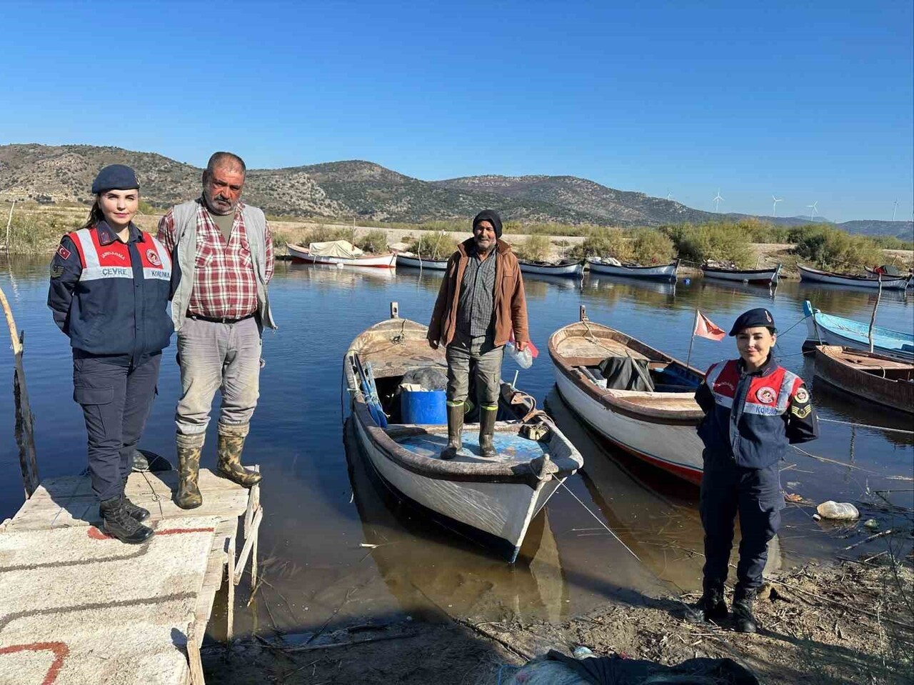 AYDIN’IN SÖKE İLÇESİ İLE MUĞLA’NIN MİLAS İLÇESİ SINIRLARINDA YER ALAN BAFA GÖLÜ TABİAT PARKI’NDAKİ...