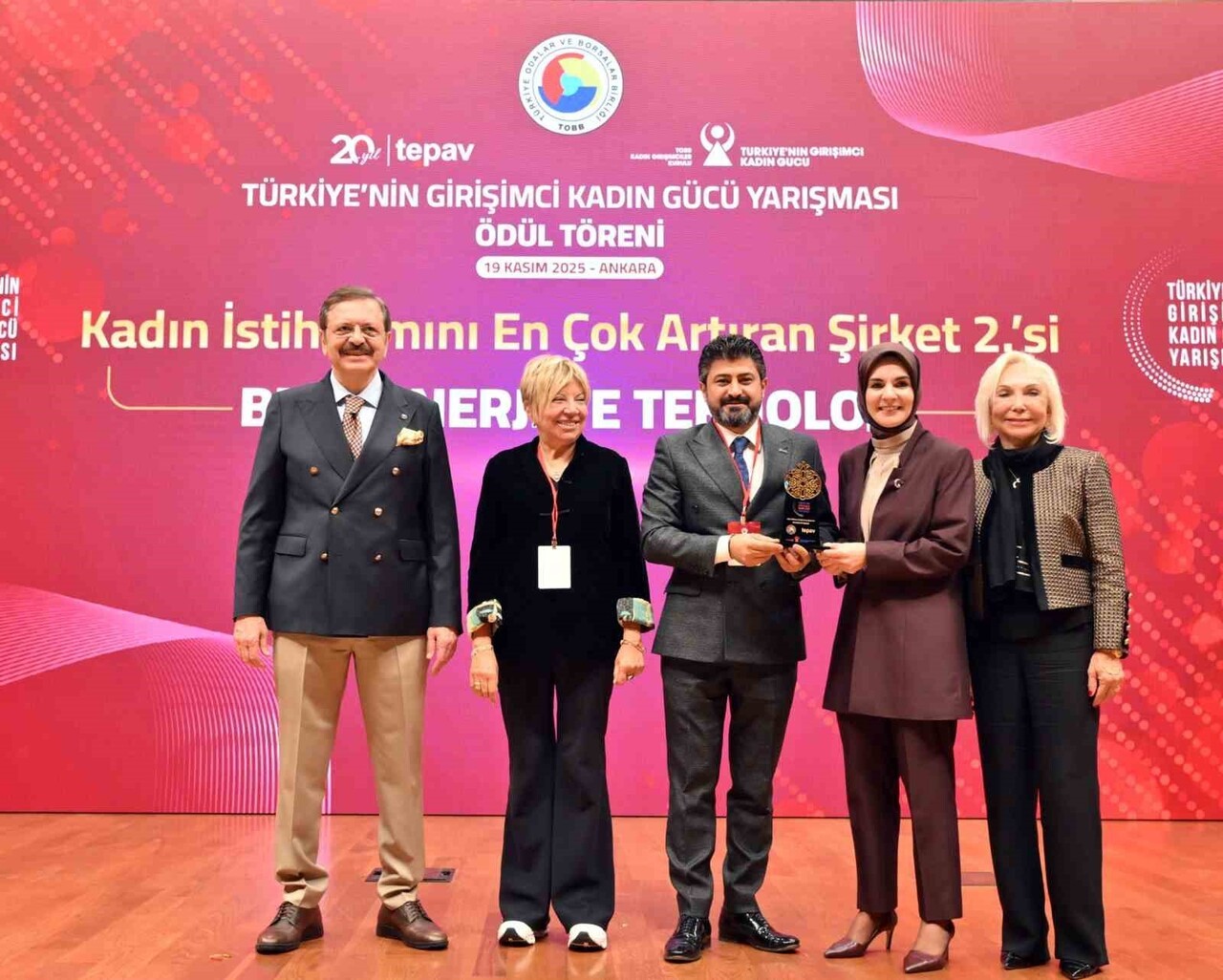 BETA ENERJİ, TOBB’UN TÜRKİYE’NİN GİRİŞİMCİ KADIN GÜCÜ YARIŞMASI’NDA KADIN İSTİHDAMINI EN ÇOK...