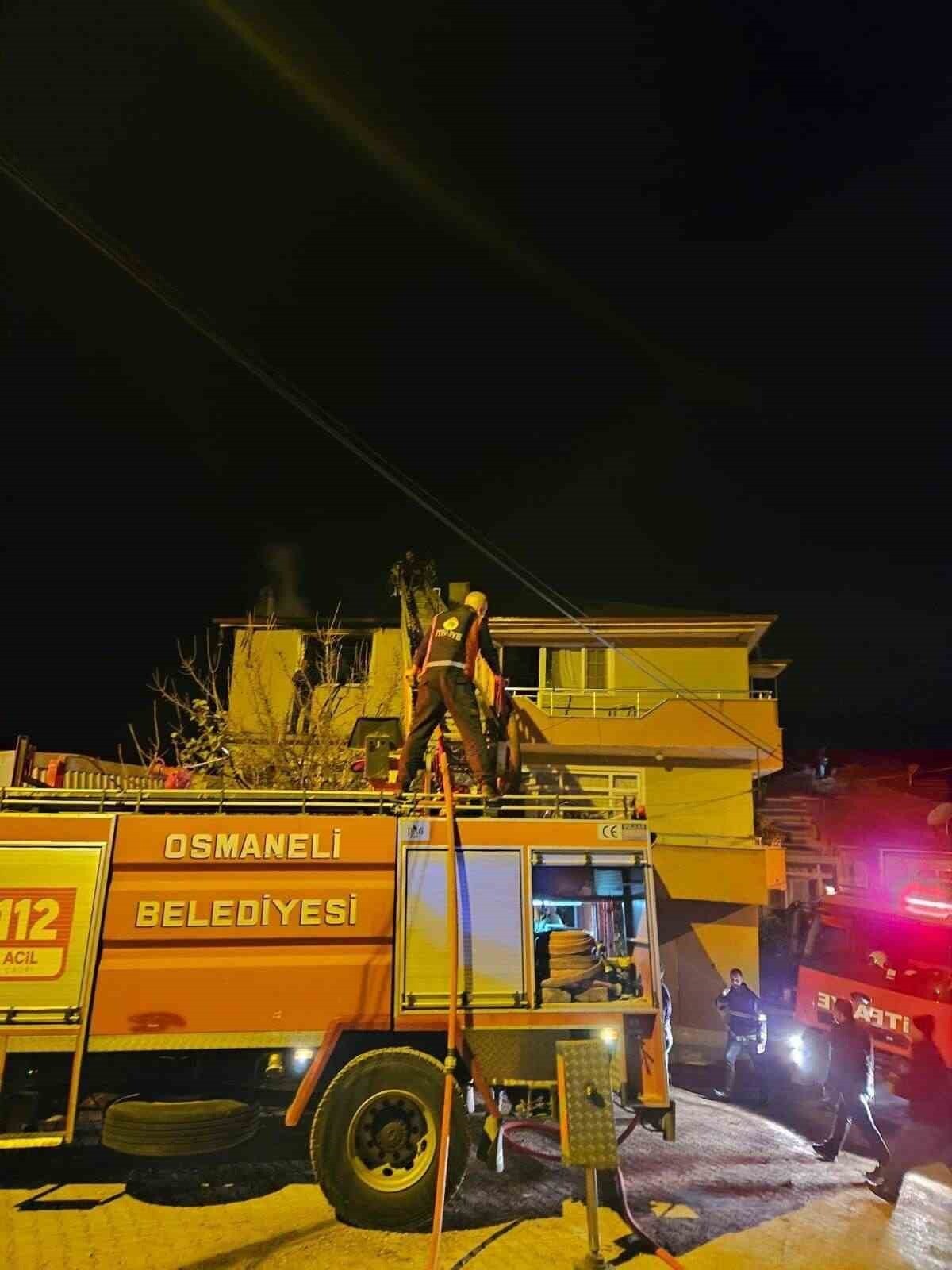 BİLECİK’TE KORKUTAN YANGIN