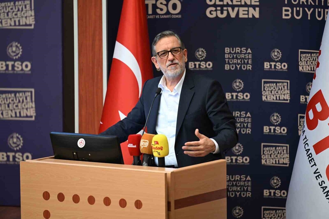 BURSA TİCARET VE SANAYİ ODASI (BTSO) YÖNETİM KURULU BAŞKANI İBRAHİM BURKAY, KÜRESEL ÖLÇEKTE SIKI...