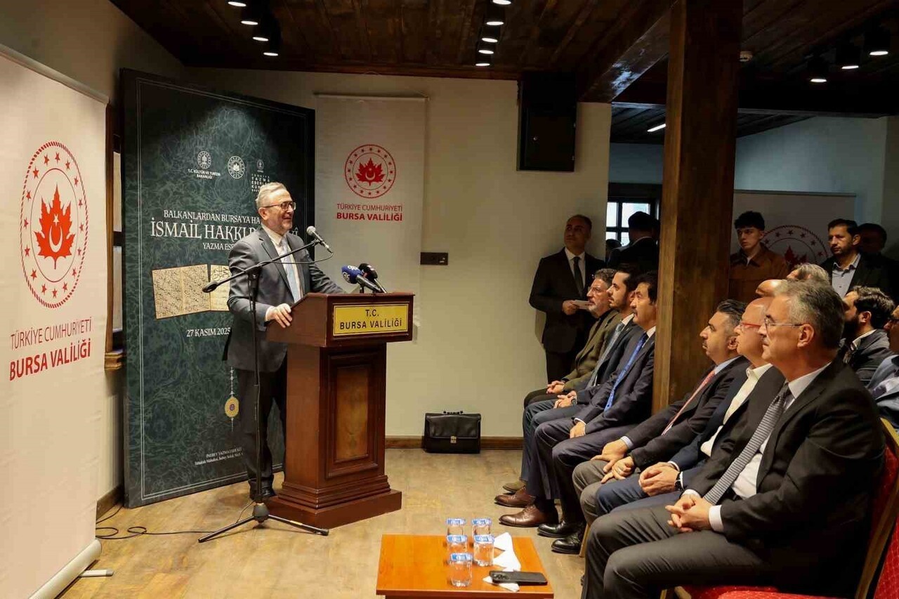 BURSA VALİLİĞİ VE TÜRKİYE YAZMA ESERLER KURUMU (TÜYEK) İŞ BİRLİĞİYLE DÜZENLENEN "BALKANLARDAN...